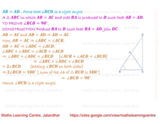 Class 9_Chapter 7_Triangles_Problems based on congruence_Lecture 3