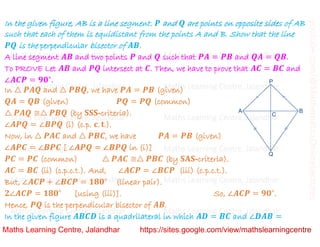 Class 9_Chapter 7_Triangles_Problems based on congruence_Lecture 3
