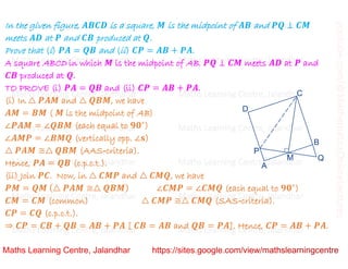 Class 9_Chapter 7_Triangles_Problems based on congruence_Lecture 3