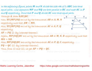 Class 9 Chapter 8 Quadrilaterals Midpoint Theorem And Intercept Class 9 Chapter 8 Quadrilaterals Midpoint Theorem And Intercept