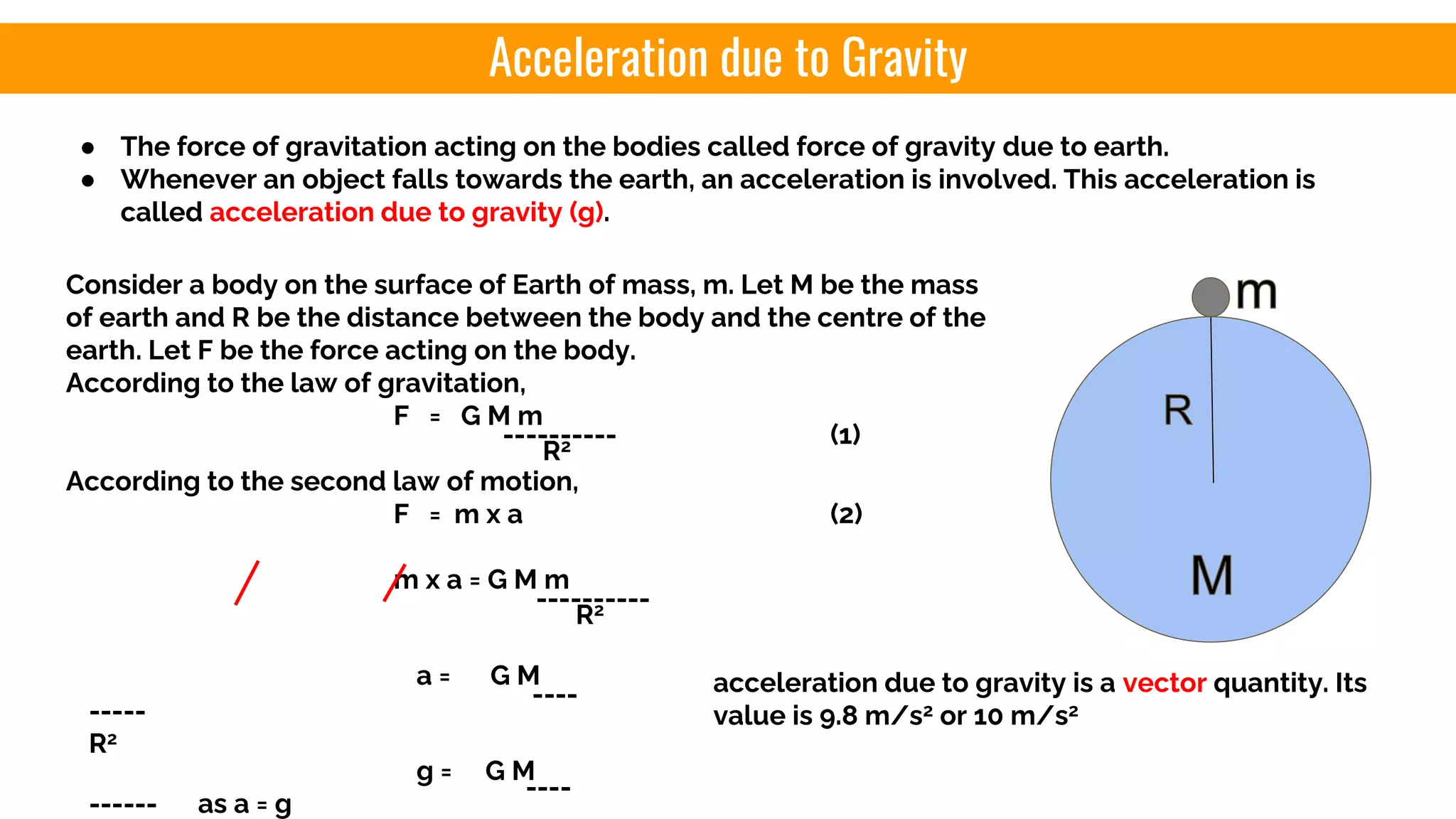 Class 9 gravitation