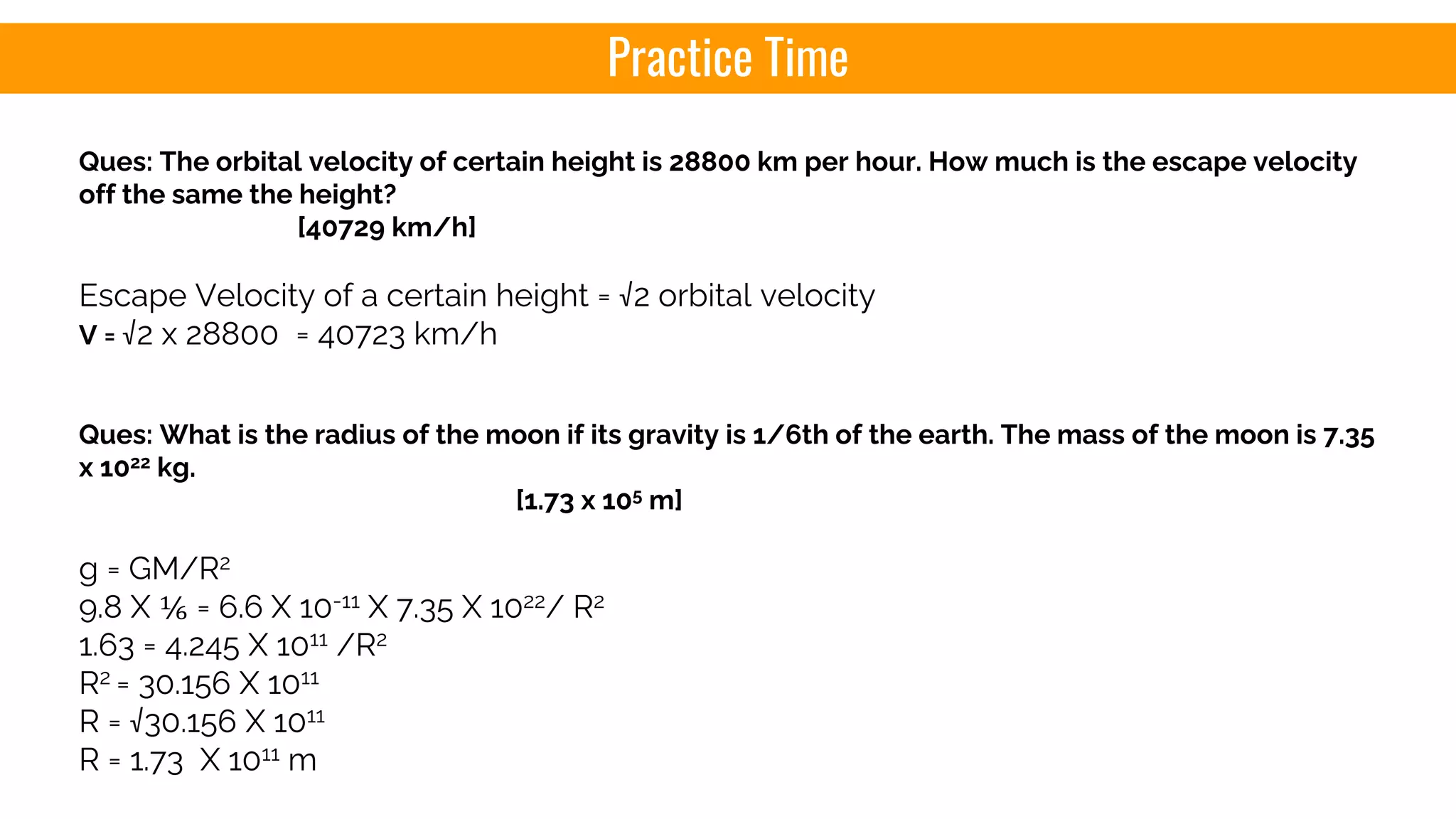 Class 9 gravitation