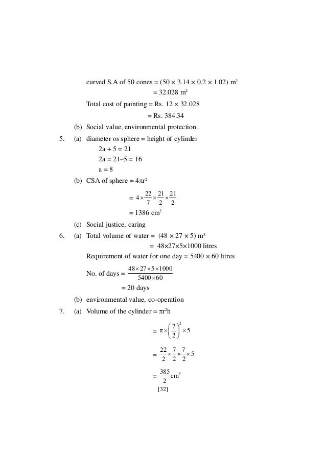 Class 9 Maths Value Based