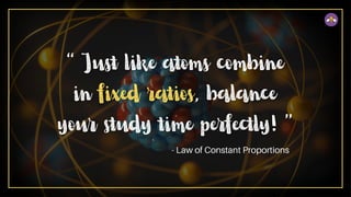 - Law of Constant Proportions
 