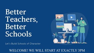 WELCOME! WE WILL START AT EXACTLY 3PM
 