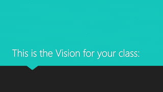 This is the Vision for your class:
 