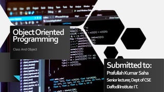 Class and object | PPT image.