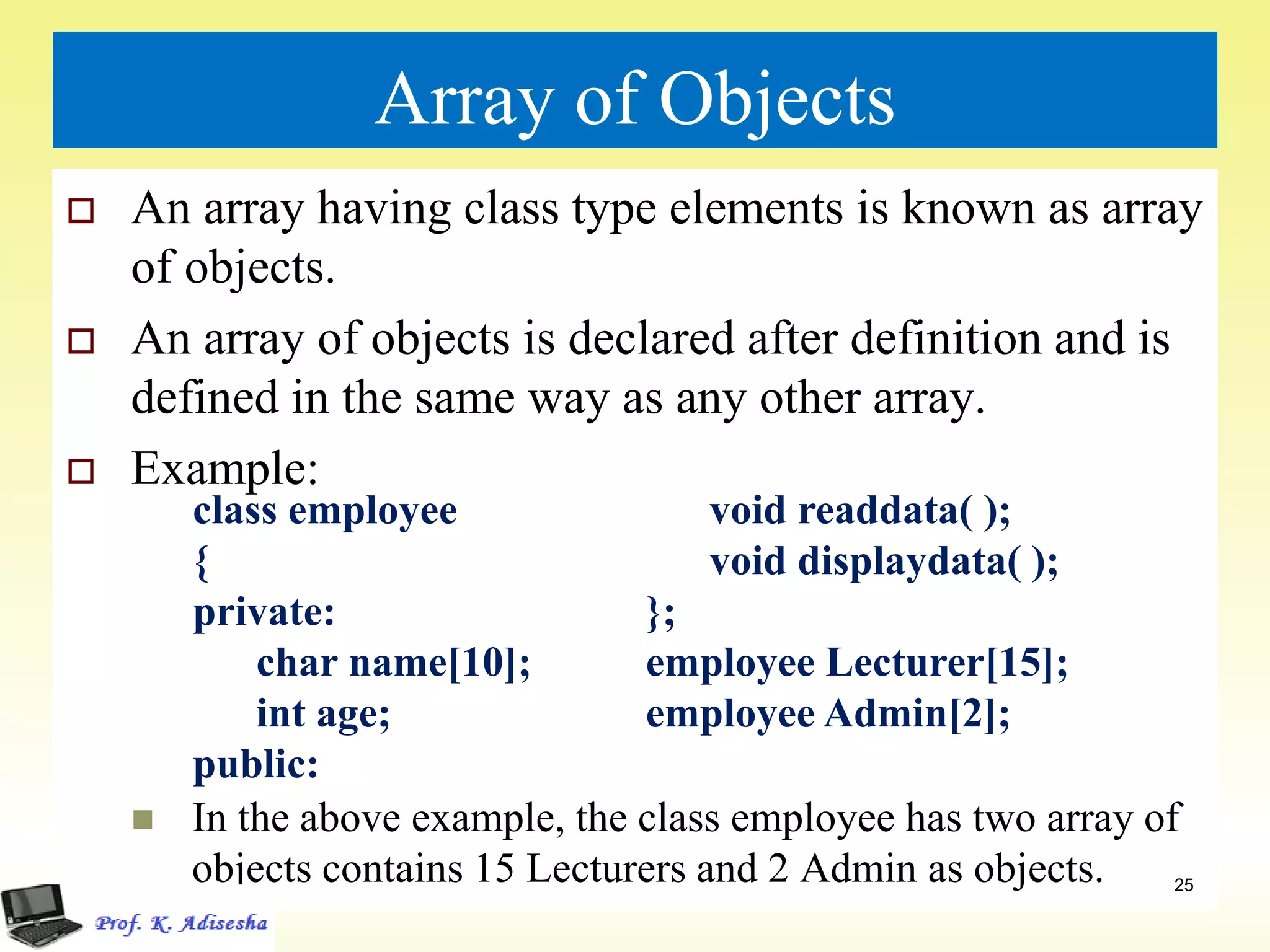 Class and object | PDF