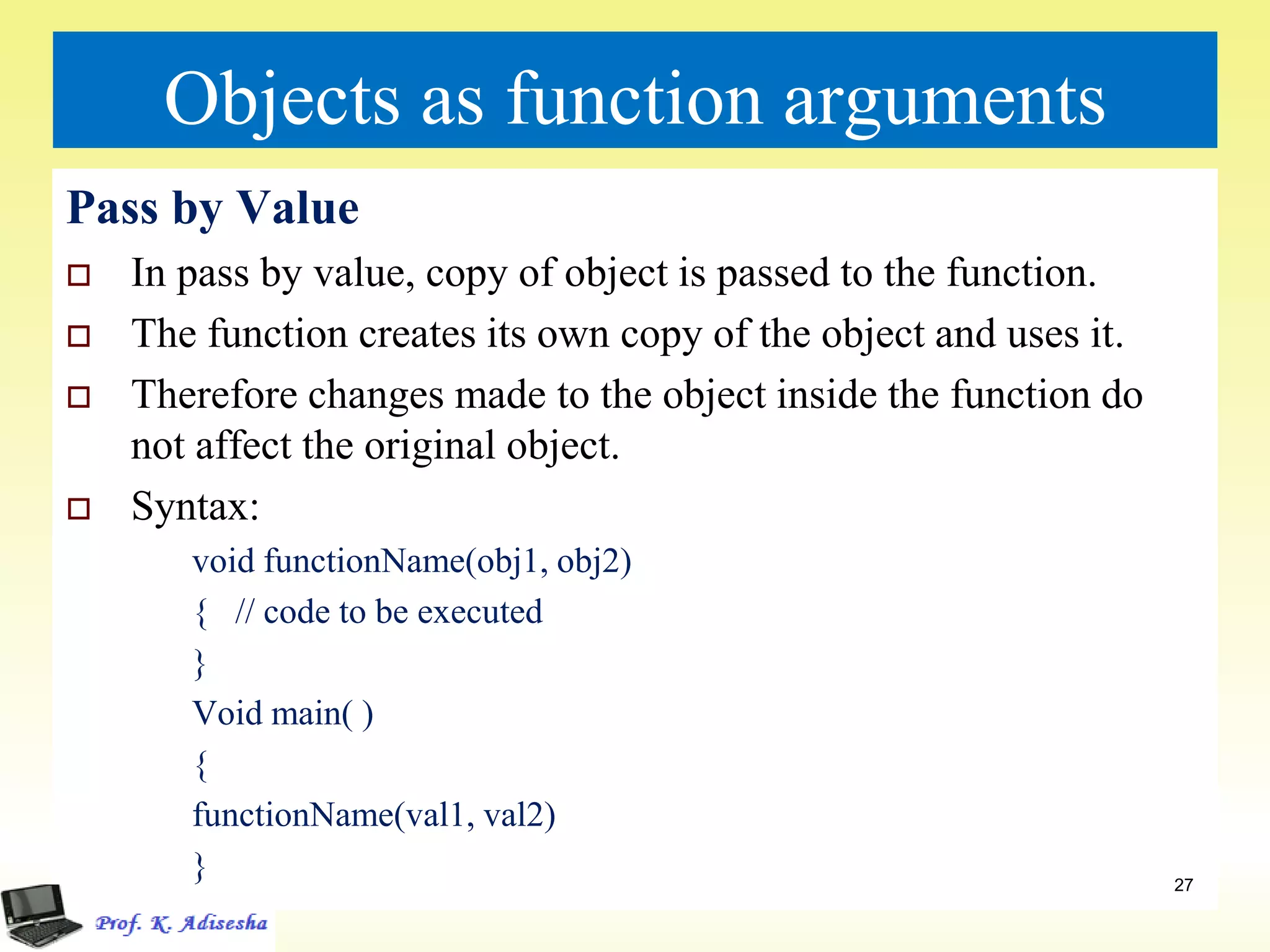 Class and object | PDF