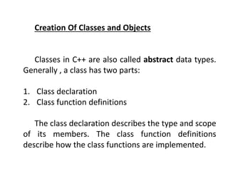 Class and object | PPTX