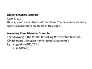 Class and object | PPTX