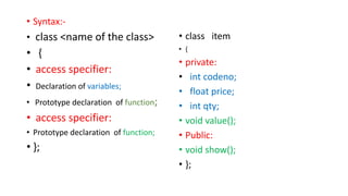 class and object C++ language chapter 2.pptx