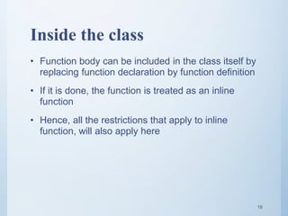 Class and objects | PPT
