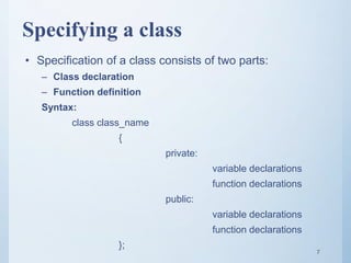 Class and objects | PPT