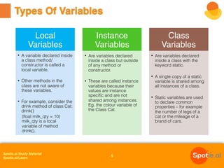 Class and Objects in Java | PPT