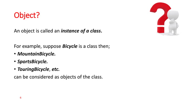 Class and Objects in object-oriented programming with Java | PDF