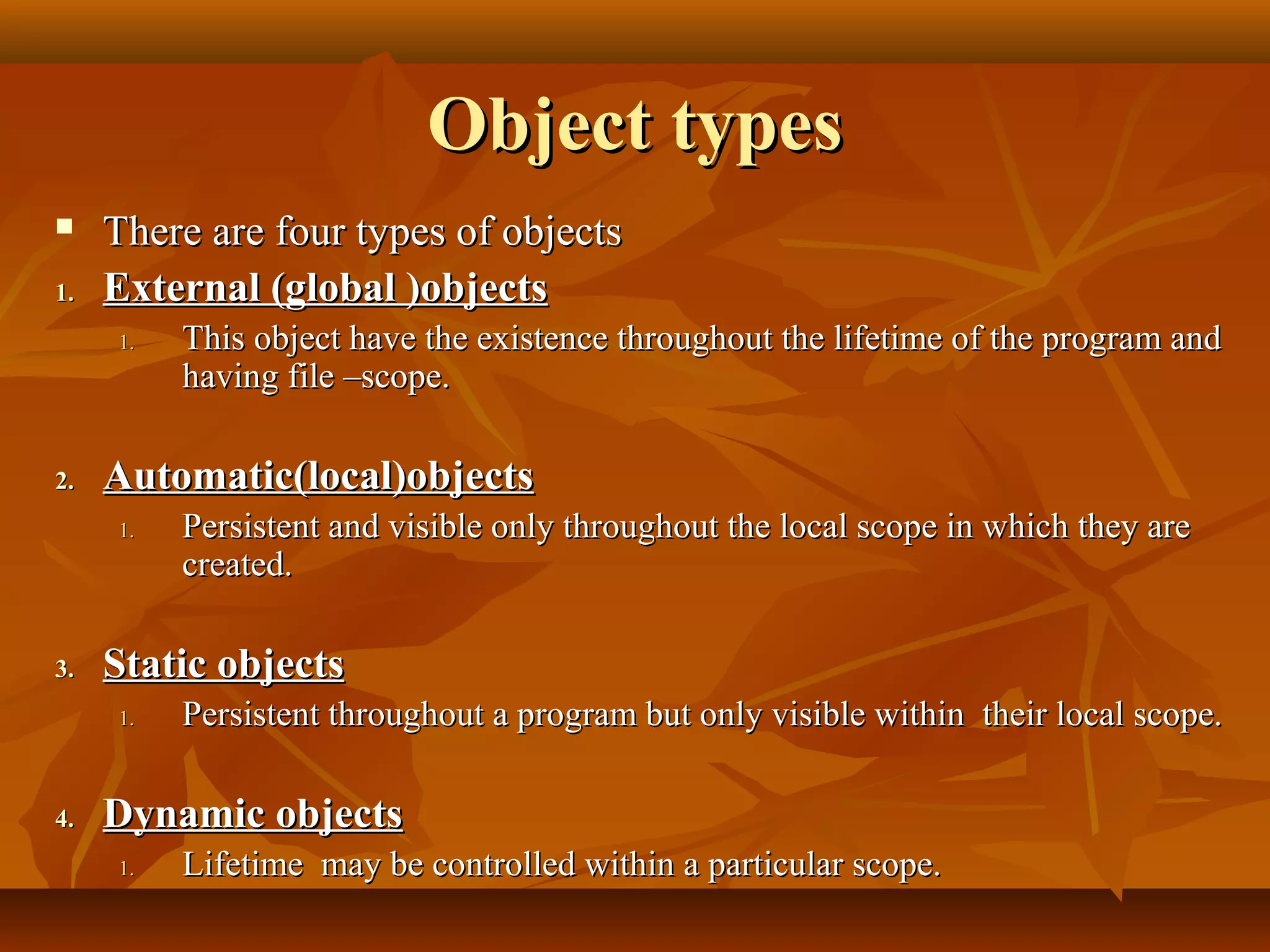Class and object in C++ | PPT | Programming Languages | Computing