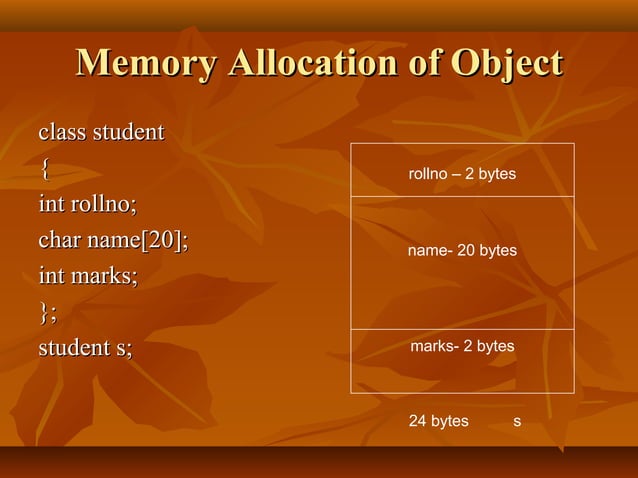 Class and object in C++ | PPT | Programming Languages | Computing