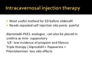 Pge1 Injection Class androgens | PPTX