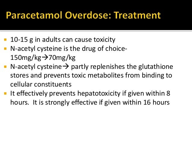 6 hours in paracetamol 9 antidotes Class
