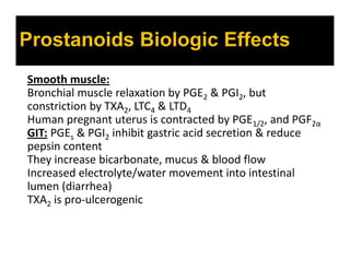 Class autocoids 3 prostaglandins | PDF