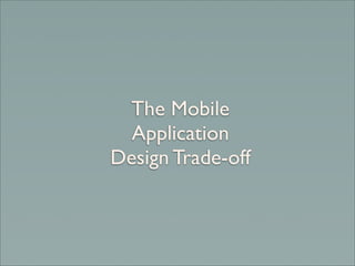 Class-based design for mobile development