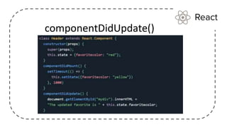 componentDidUpdate()
 