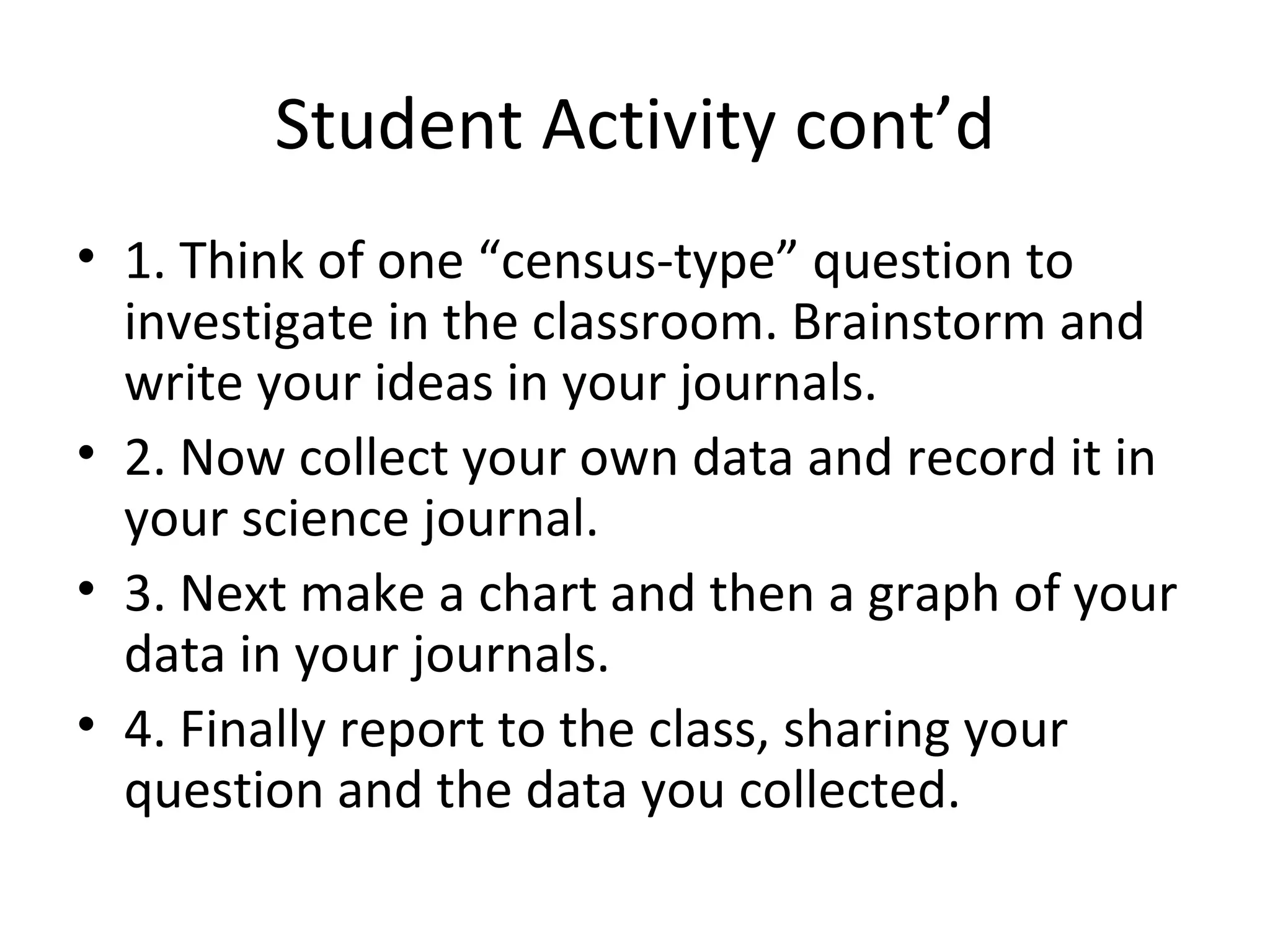 Class Census | PPT