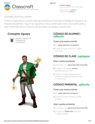 Classcraft | PDF
