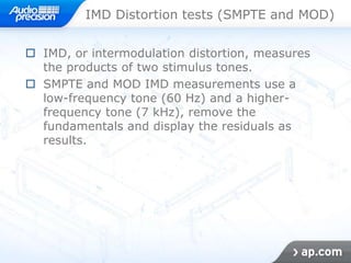 Imd2 Testing Class d and linear power amplifier testing | PPTX