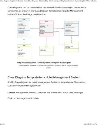 Class diagram templates to instantly create class diagrams creately ...