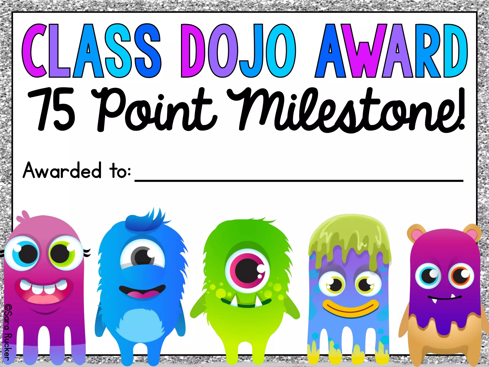 75 Point Milestone!
Awarded to:
©SaraRucker
 