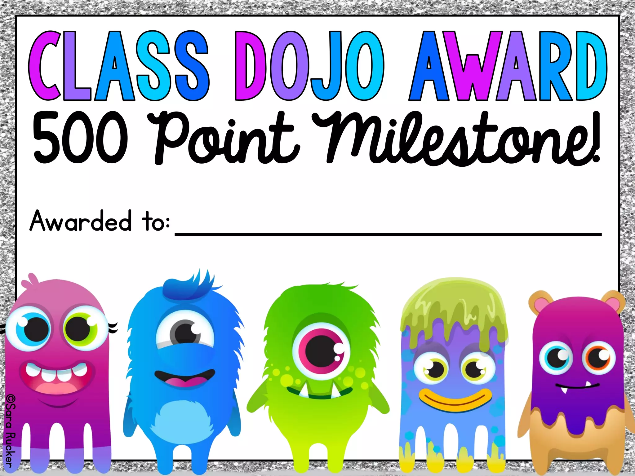500 Point Milestone!
Awarded to:
©SaraRucker
 