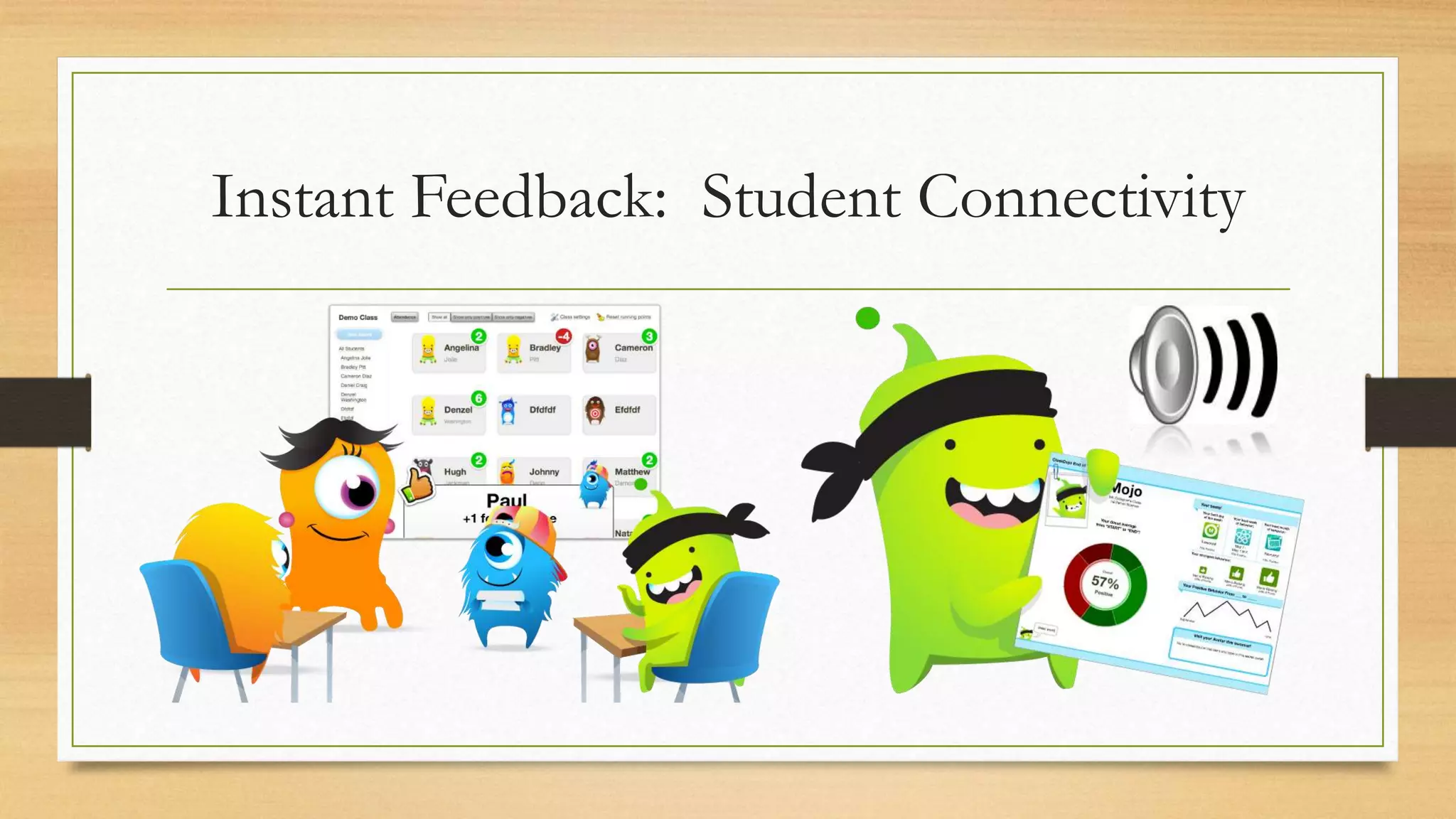 Instant Feedback: Student Connectivity
 