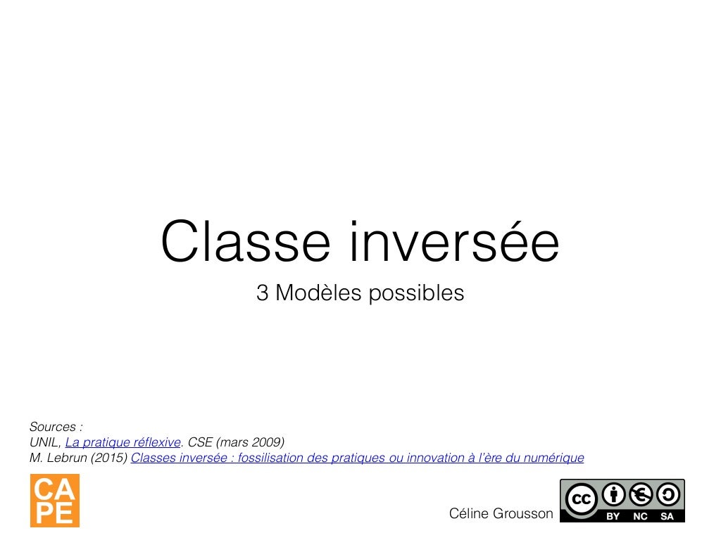 La classe inversée en 4 temps