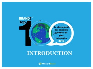 Classement brand z top 100 2013 des marques les plus puissantes au mo…