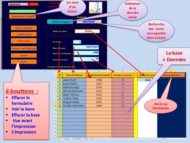 Creation D Une Base De Donnee En Vba Excel