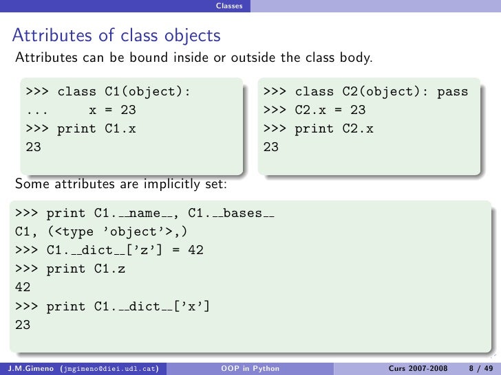Oop in python telusko
