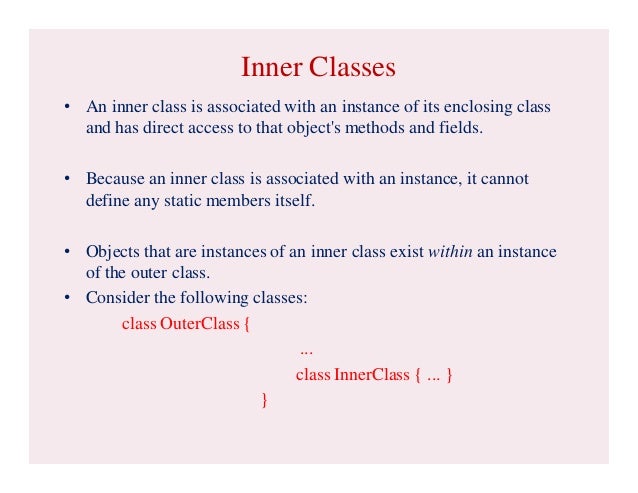inner class java