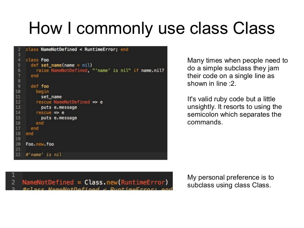 Intro Ruby Classes Part I