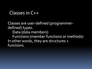 Classes | PPT