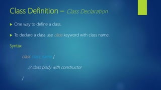 2. Classes | Object Oriented Programming in JavaScript | ES6 ...