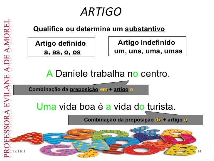 Resultado de imagem para classe gramatical artigo