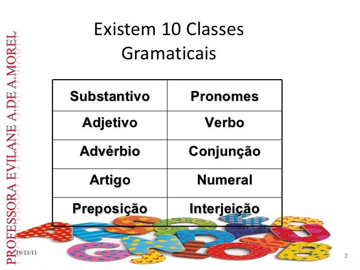 Classes gramaticais substantivo