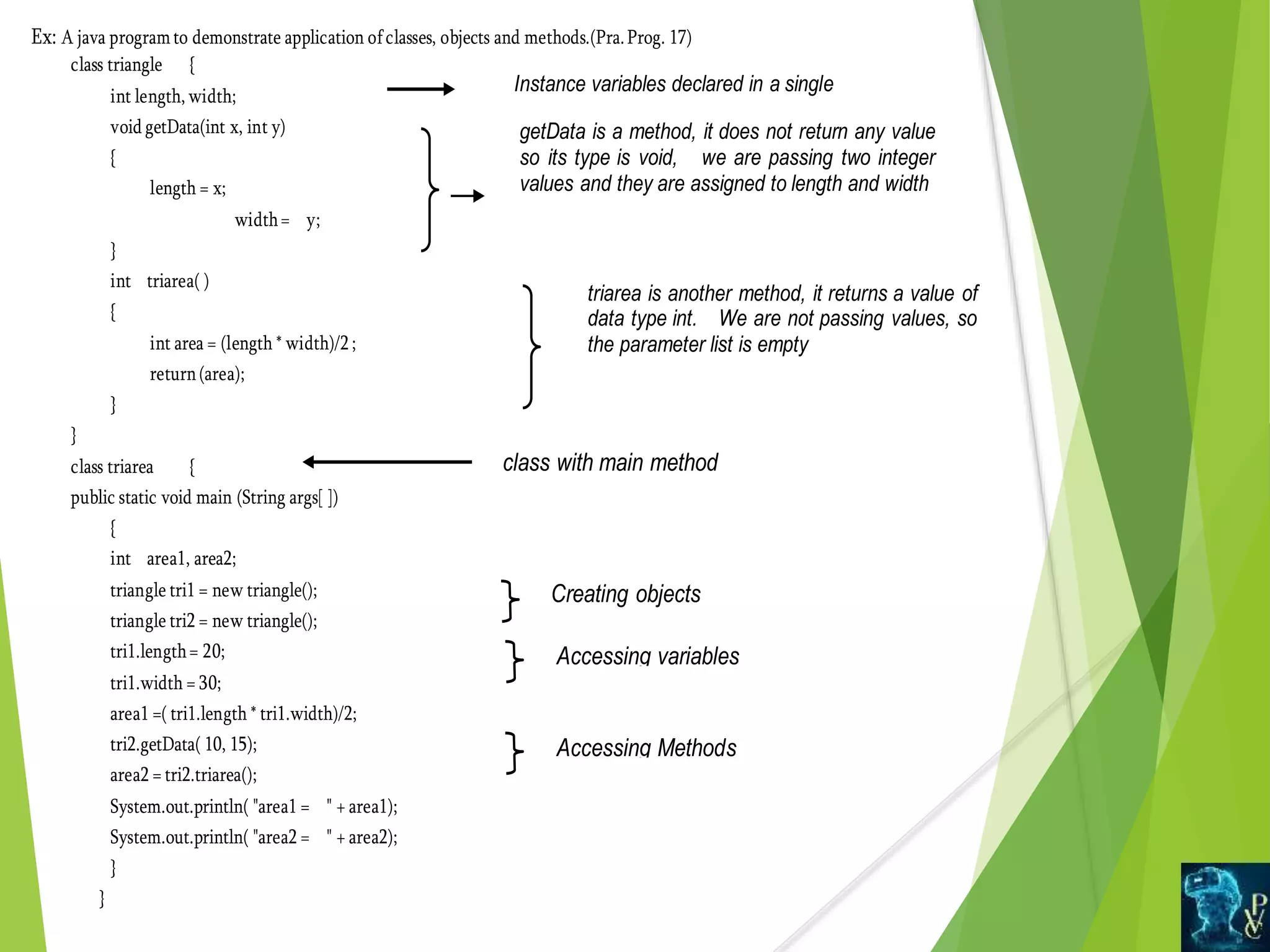 Classes objects in java | PPTX