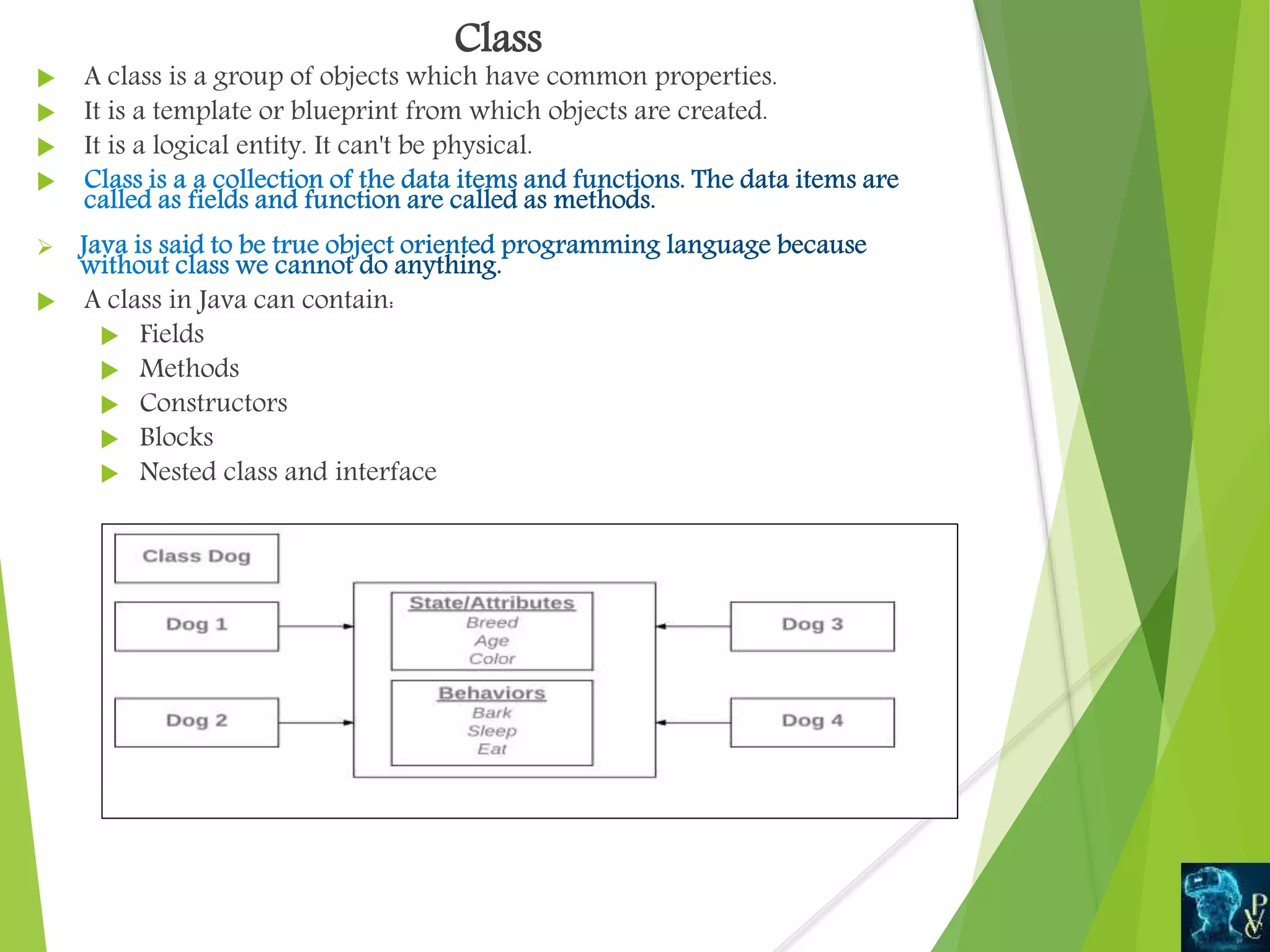 Classes objects in java | PPTX