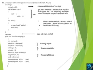 Classes objects in java | PPTX