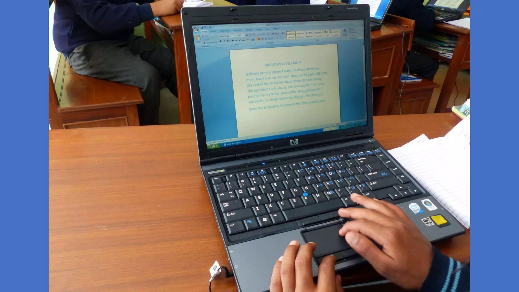 Classes 6 and 7 writing