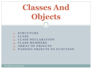 Classes and objects | PPT