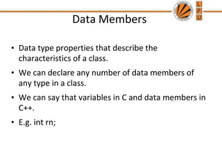 Classes and objects | PPT | Programming Languages | Computing